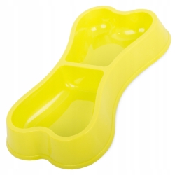 Dvojitá miska pro zvířata zelená - 2x 150 ml