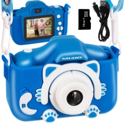 Kruzzel Dětský digitální fotoaparát 16 GB modrý
