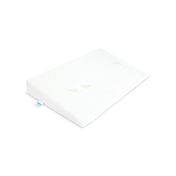 Kojenecký polštář - klín Sensillo Luxe s aloe vera 60x38 cm - bílá