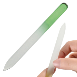 Skleněný pilník na nehty oboustranný 14 cm