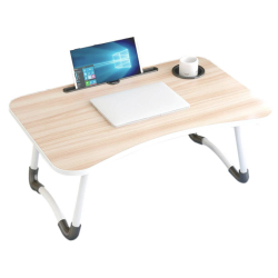 Skládací stolek pod notebook 60 x 27 x 40 cm - světle hnědý