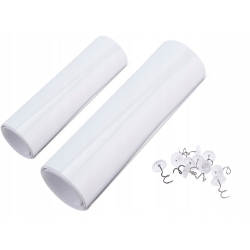 Plastová folie na nábytek proti poškrábání 44,5 cm x 30 cm s háčky - 2 ks