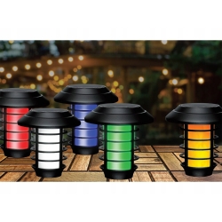 Solární lampa na zahradu i s ovladačem na RGB osvětlení 