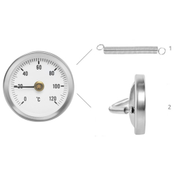 Bimetalový teploměr - rozsah 0-120°C