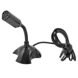 Mini USB mikrofon se stojanem pro notebook a PC (APT)
