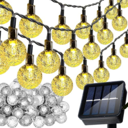 Dekorativní solární LED girlanda - 50 baněk