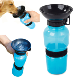 Cestovní láhev pro psy s miskou - 0,5 L