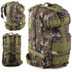 Vojenský taktický batoh MILITARY SURVIVAL 30L - zelený