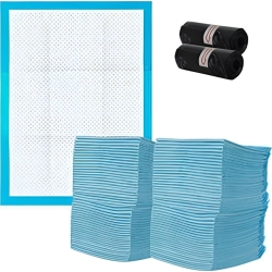 Absorpční hygienické podložky pro domácí mazlíčky 60 x 60 cm - 50 ks plus 2 role sáčků