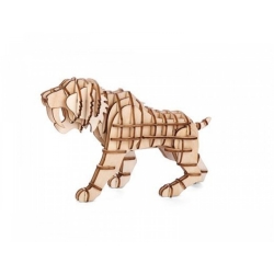 Dřevěné 3D puzzle šavlozubý tygr