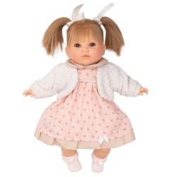 Luxusní mluvící dětská panenka-holčička Berbesa Natálka 40cm - růžová