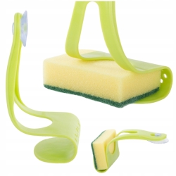 Plastowy uchwyt na gąbkę kuchenną - 16 cm x 8 cm x 8 cm