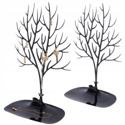 Stojan na šperky strom s jelenem 25 cm x 15 cm x 42 cm - plastový