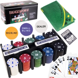 Texas Hold’em Poker set - 200 žetonů (Iso)