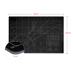 Oboustranná řezací podložka A3 30 x 45 cm - černá