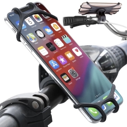 VERK silikonový držák na mobil na kolo na představec černý