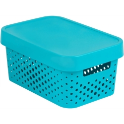 Úložný box INFINITY DOTS 4,5L - modrý