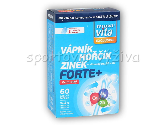 Maxi Vita Vápník Hořčík Zinek Forte 60 tablet