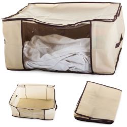 Praktický úložný box 45x30x20cm - béžový
