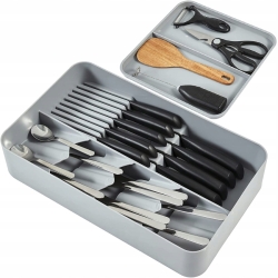Plastowy organizer na sztućce - 23,5 x 39,5 x 8 cm