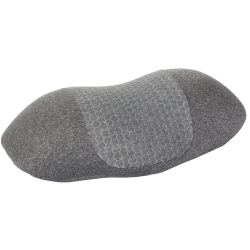 Ergonomicky tvarovaný polštář na spaní - šedý