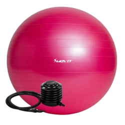 Gymnastický míč MOVIT s pumpou - 75 cm - růžová