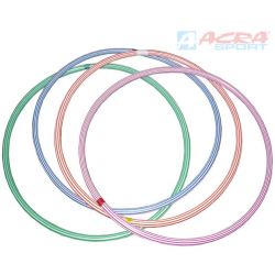ACRA Obruč gymnastická hula hop 60cm dětský fitness kruh 4 barvy