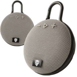 Bezdrátový bluetooth reproduktor s klipem - šedý