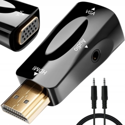 HDMI VGA adaptér - černá nebo bílá barva