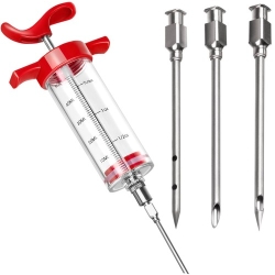 Masový injektor / stříkačka na maso 30ml + 3 jehly