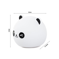 Dětská noční RGB LED lampička s dálkovým ovládáním - Panda 1200mAh