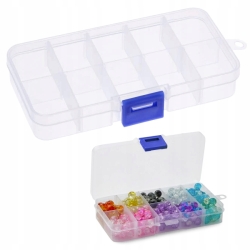 Plastowy organizer na drobne przedmioty - 13 x 7 x 2 cm