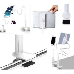 Univerzální flexibilní držák na smartphone či tablet až 65 cm - bílý