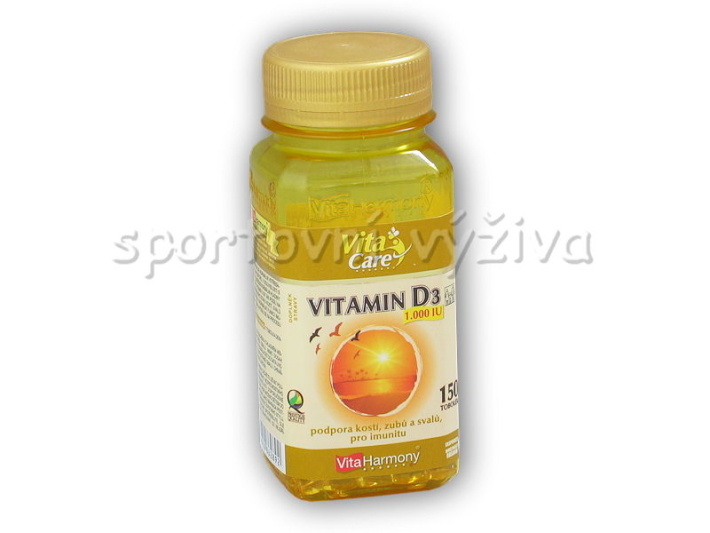 Vitamín D3 1000 IU 150 tobolek