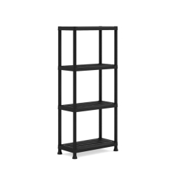 Plastový otevřený regál PLUS 60/4 - 135 x 60 x 30 cm