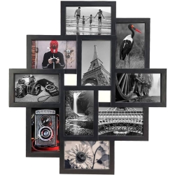 Sada černých rámečků na fotografie 54x49 cm - 10 kusů (Iso)