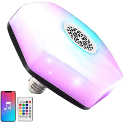 LED žárovka RGB Bluetooth s reproduktorem - barevná (Verk)