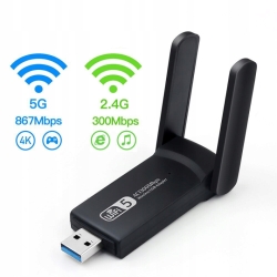 Externí síťový WIFI adaptér DUAL BAND - 1300Mbps USB 3.0