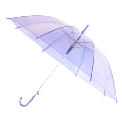 Fialový průhledný deštník (APT)