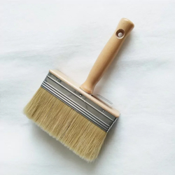Pędzel do tapet z naturalnego włosia - 150 x 50 mm drewniany