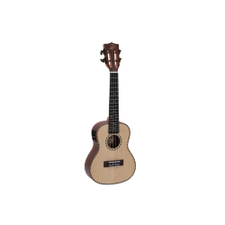 Dimavery UK-800, elektroakustické koncertní ukulele, vrchní deska masivní smrk