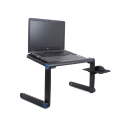 Multifunkční skládací stolek na notebook - černý