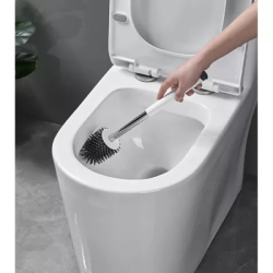 Silikonový kartáč do koupelny s podstavcem