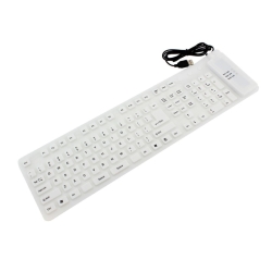 Bílá silikonová klávesnice (APT)