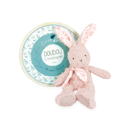 Doudou Růžový plyšový králík z BIO bavlny 25 cm