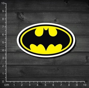 Nálepka - znak Batman - žluto-černá