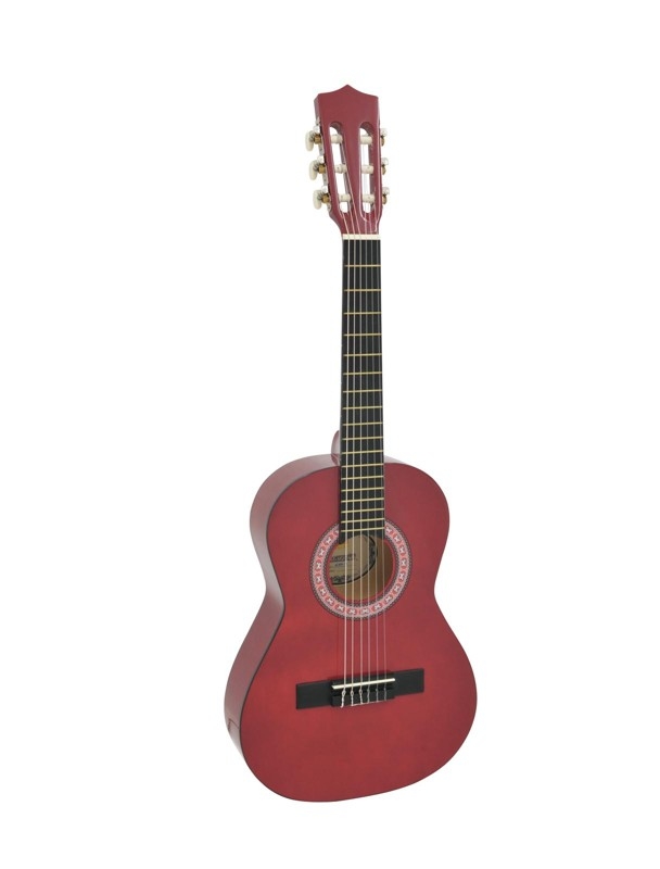 Dimavery AC-303 klasická kytara 1/2, červená