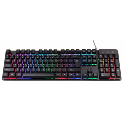 Herní klávesnice s RGB podsvícením a numerikou - černá 