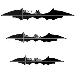 Halloweenské dekorace - netopýři 3 ks (47, 37 a 31 cm)