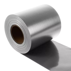 Pevná páska na plot s klipsy - 19 cm x 35 m (šedá)